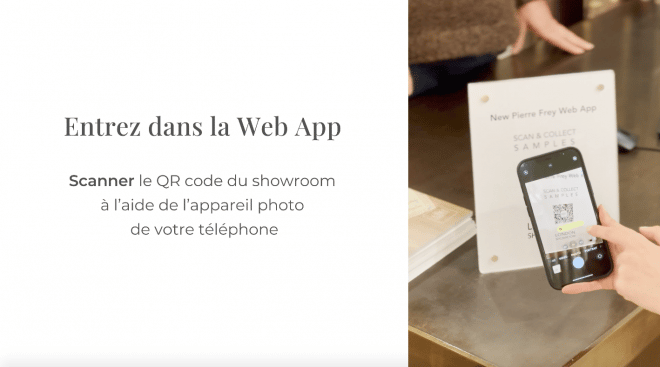 entrer dans la web app